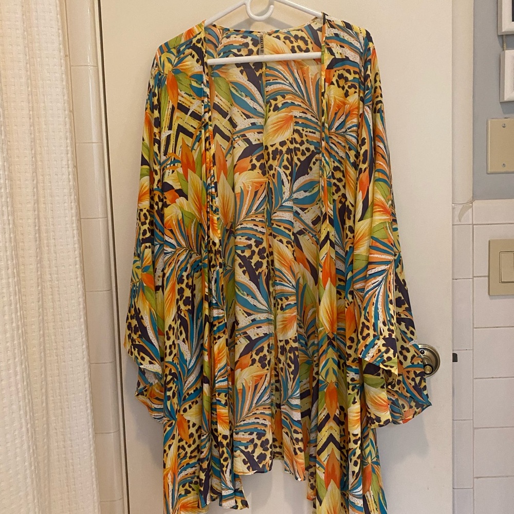 New Forever 21 Swim Cover-Up Kimono
